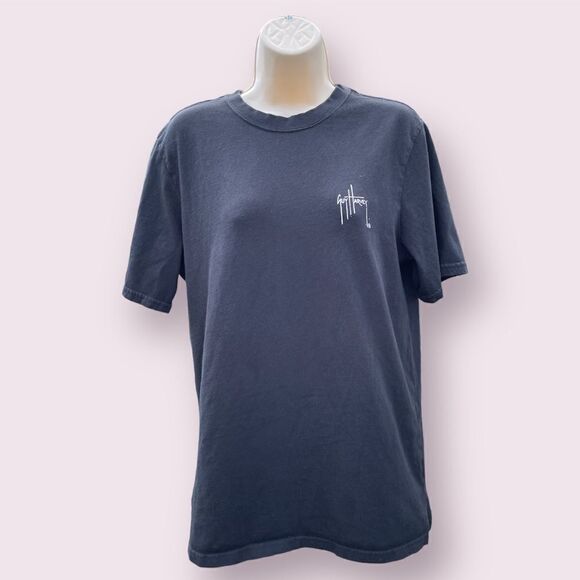 Guy Harvey Swords and Stars Short Sleeve Black T-Shirt Size Small - Picture 2 of 3